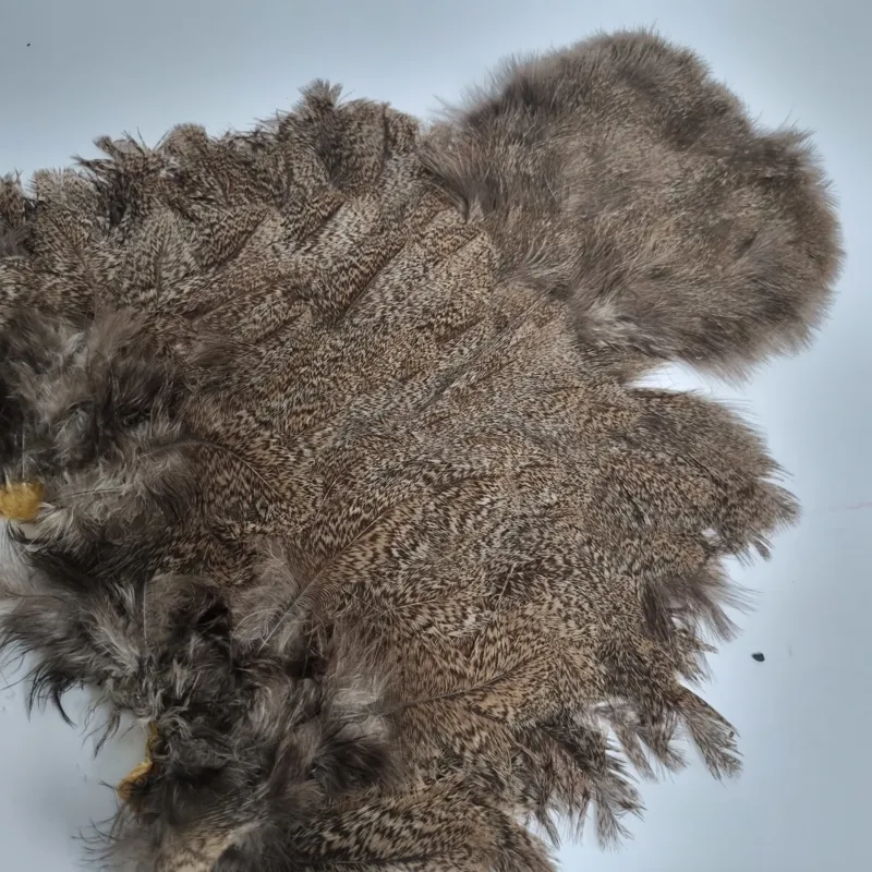 Whiting Coq de Leon Hen Soft Hackle with Chickabou in Natural Brown Speckled-4